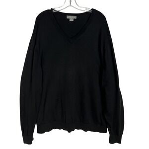 Daniel Cremieux Men XL‎ Black 100% Supima Cotton Signature Collection Sweater